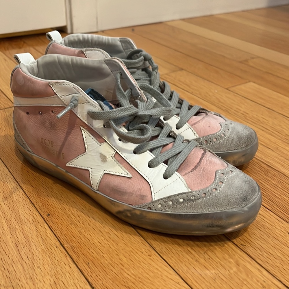 Golden Goose Pink and Gray Women's Shoes - Picture 16 of 16